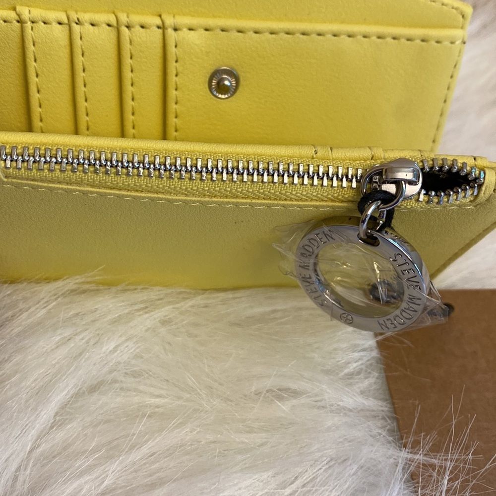 NWT Steve Madden (BCASEY) Wallet - Yellow - Picture 6 of 11